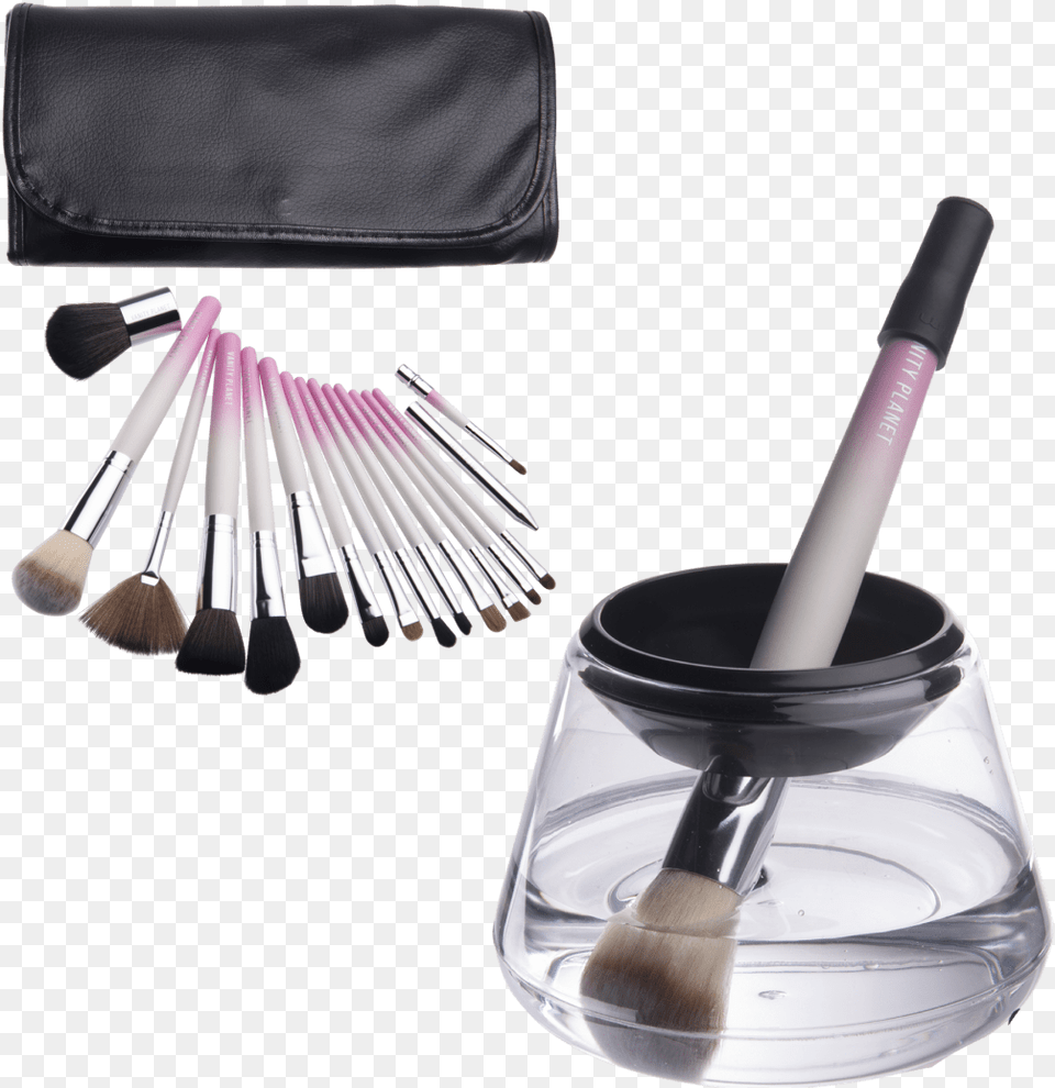 Pronoir Electric Makeup Brush Cleaner With Vanity Planet Vanity Planet Palette Professional Makeup Brush Collection, Device, Tool, Accessories, Bag Free Png