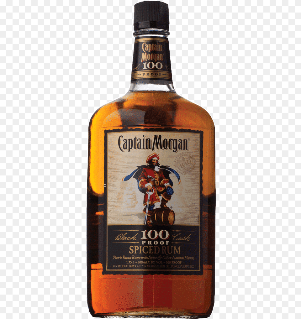 Proof Captain Morgan Spiced Rum, Alcohol, Beverage, Liquor, Adult Free Png Download