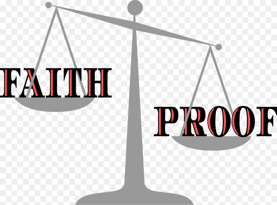 Proof Outweighs Faith Icons, Scale, Cross, Symbol Free Transparent Png