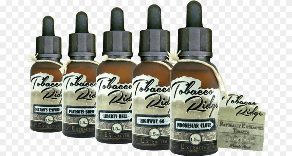 Prop 65 E Liquid Warning Labels Naturally Extracted Tobacco Clove, Bottle, Shaker Png