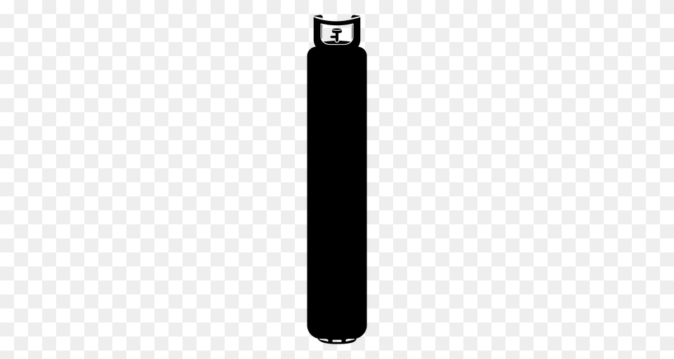 Propane Gas Bottle Silhouette, Gray Free Transparent Png