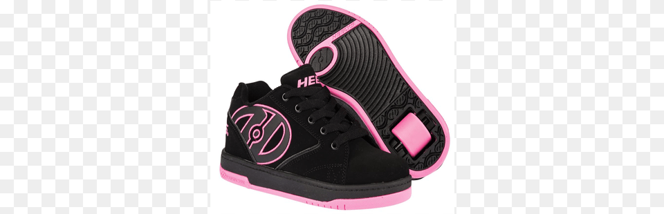 Propel Black And Hot Pink Heelys, Clothing, Footwear, Shoe, Sneaker Free Transparent Png