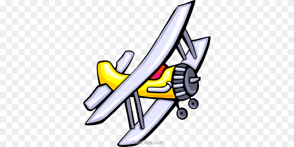 Propeller Plane Royalty Vector Clip Art Illustration, Aircraft, Airplane, Transportation, Vehicle Free Transparent Png