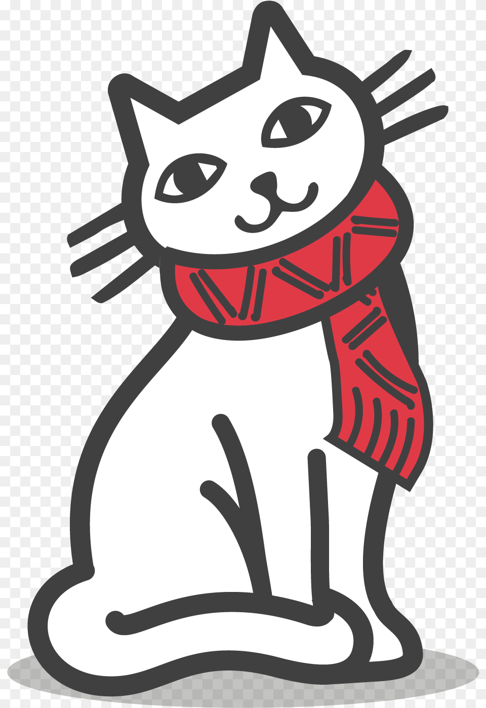 Proper Food For Cats Cat Cartoon Black And White, Animal, Egyptian Cat, Mammal, Pet Png Image