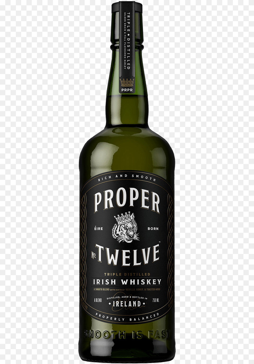 Proper No Twelve Irish Whiskey, Alcohol, Beer, Beverage, Liquor Png