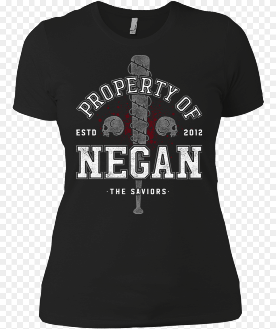 Property Of Negan Jeffrey Dean Morgan 2017, Clothing, Shirt, T-shirt Free Transparent Png