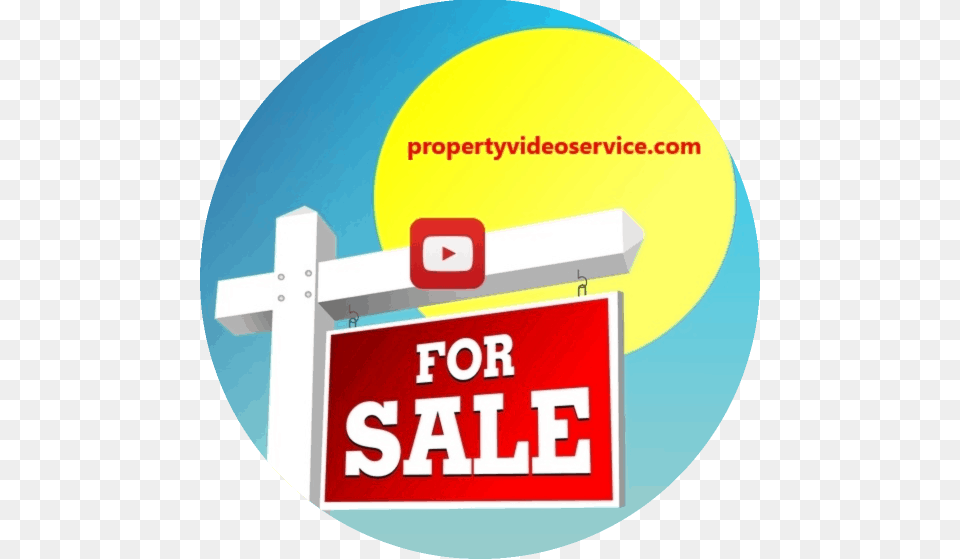 Property Video Service Logo Circle, Sign, Symbol, Advertisement, First Aid Png Image