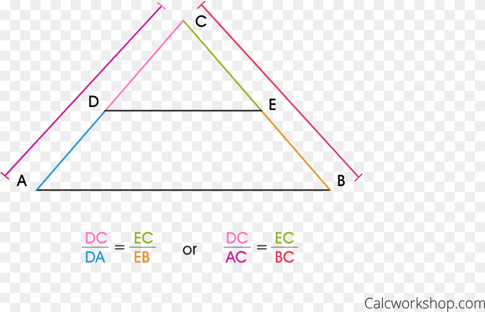 Proportional Segment Theorem Triangle Free Png Download