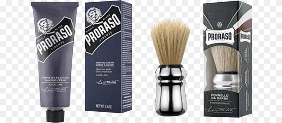 Proraso Single Blade Shaving Setshaving Cream Proraso Cypress And Vetiver, Bottle, Aftershave, Brush, Device Free Png