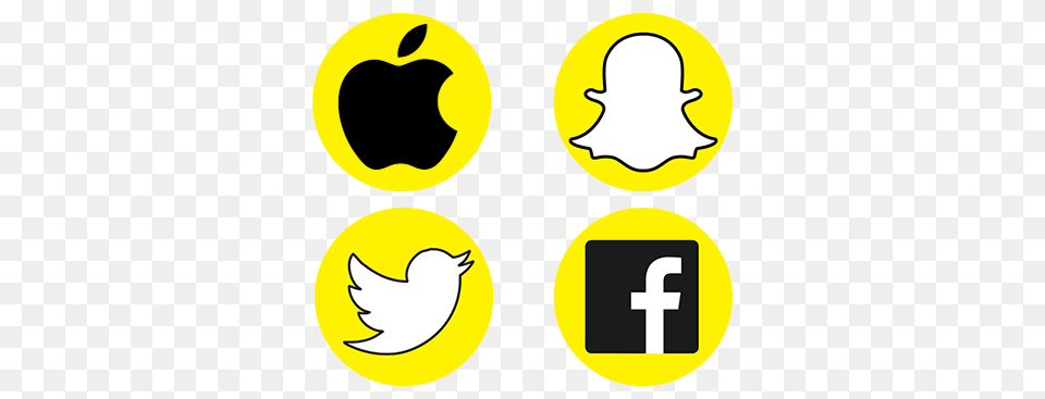 Pros And Cons How Snapchat Twitter Facebook And Apple Are, Logo, Stencil, Symbol, Animal Free Png