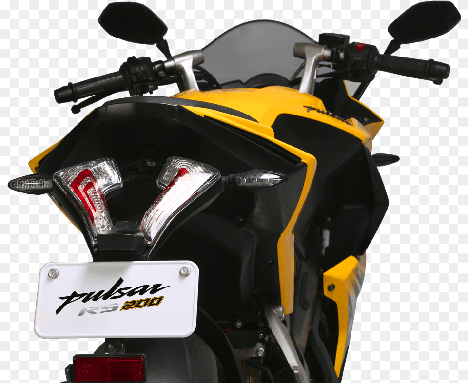 Pros And Cons Pulsar Rs 200 Back Side, Motorcycle, Transportation, Vehicle Png