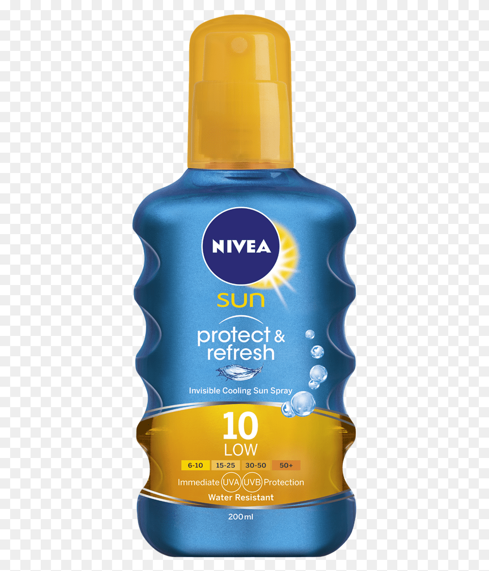 Protect Refresh Invisible Cooling Sun Spray, Bottle, Cosmetics, Sunscreen, Perfume Free Transparent Png