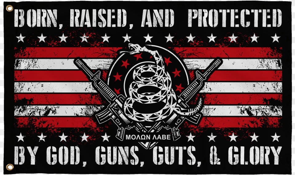 Protected By God Guns Guts Amp Gloryclass Label, Person, Emblem, Symbol, Face Png