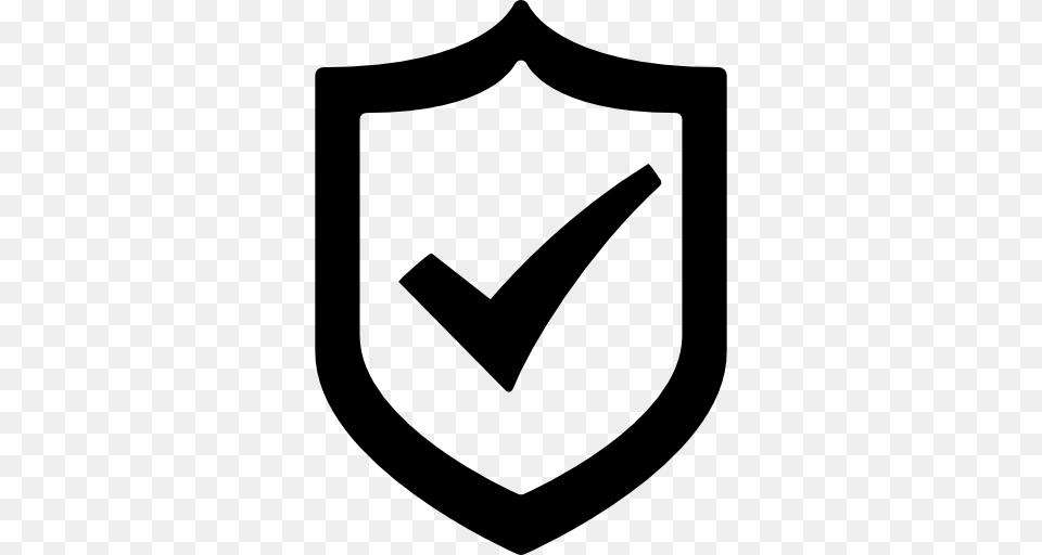 Protection Shield With A Check Mark, Armor Free Png