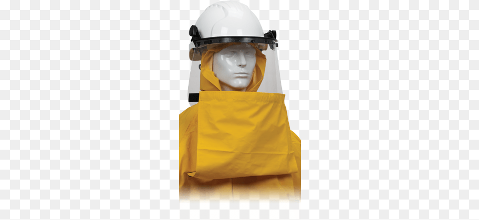 Protective Industrial Products Pip Hydrofr Pvc Jacket With Hood And Bib Overalls, Clothing, Coat, Hardhat, Helmet Png