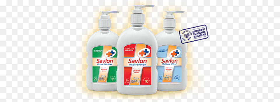 Protects From Million Germs Savlon Double Strength Handwash 185 Ml, Bottle, Lotion, Cosmetics, Sunscreen Free Png