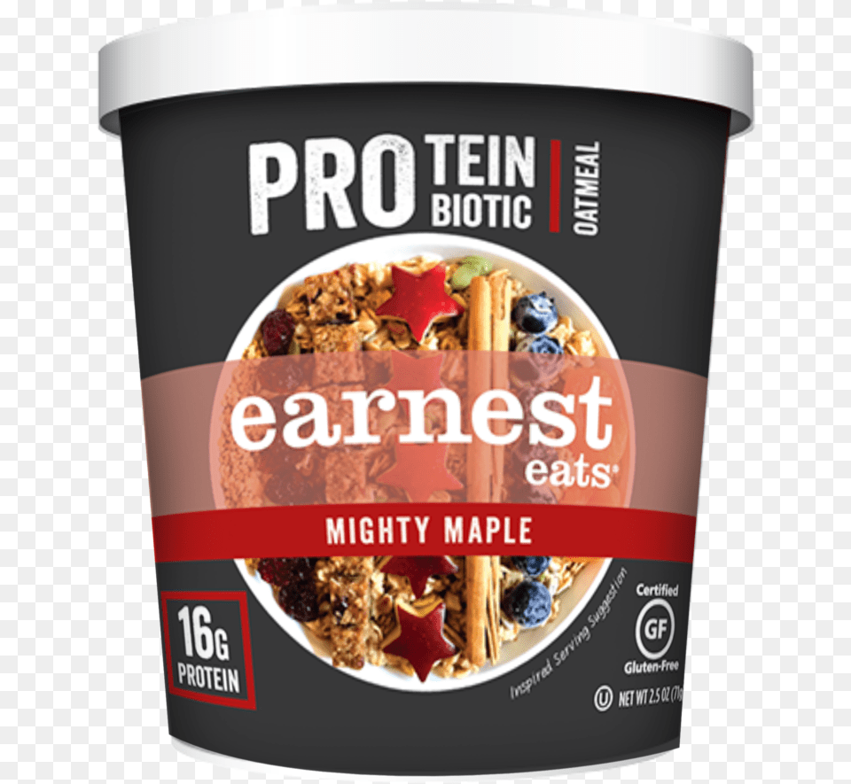 Protein Amp Probiotic Oatmeal Cups Earnest Eats Protein Probiotic Oatmeal, Food, Cream, Dessert, Ice Cream Free Transparent Png