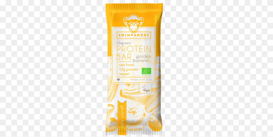 Protein Bar Banana Chimpanzee Organic Protein Bar 1 Bar Of 45 Grams Banana, Powder, Food Free Transparent Png