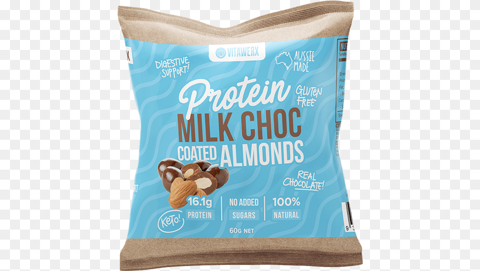 Protein Chocolate Coated Almonds, Food, Produce, Almond, Grain Png Image