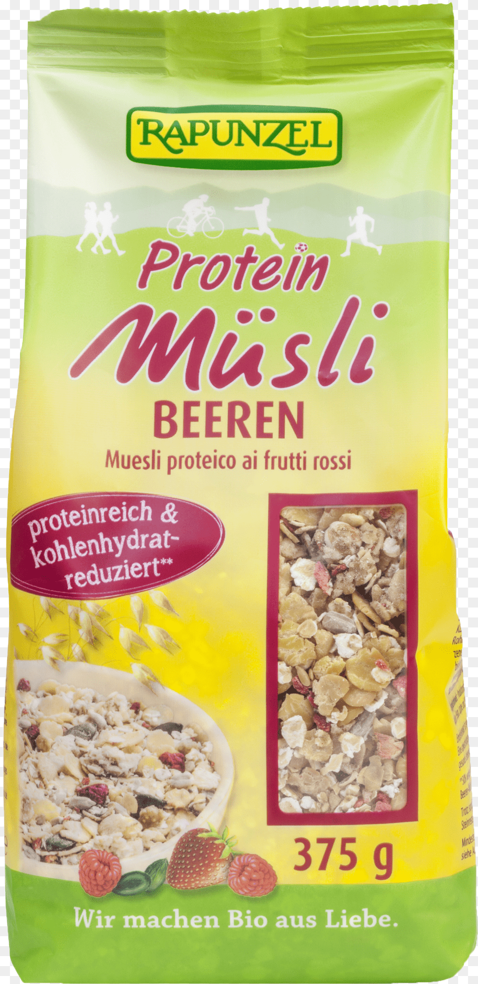 Protein Msli Beeren Rapunzel Rapunzel Organic Protein Muesli Chocolate Nut, Handwriting, Text Png Image