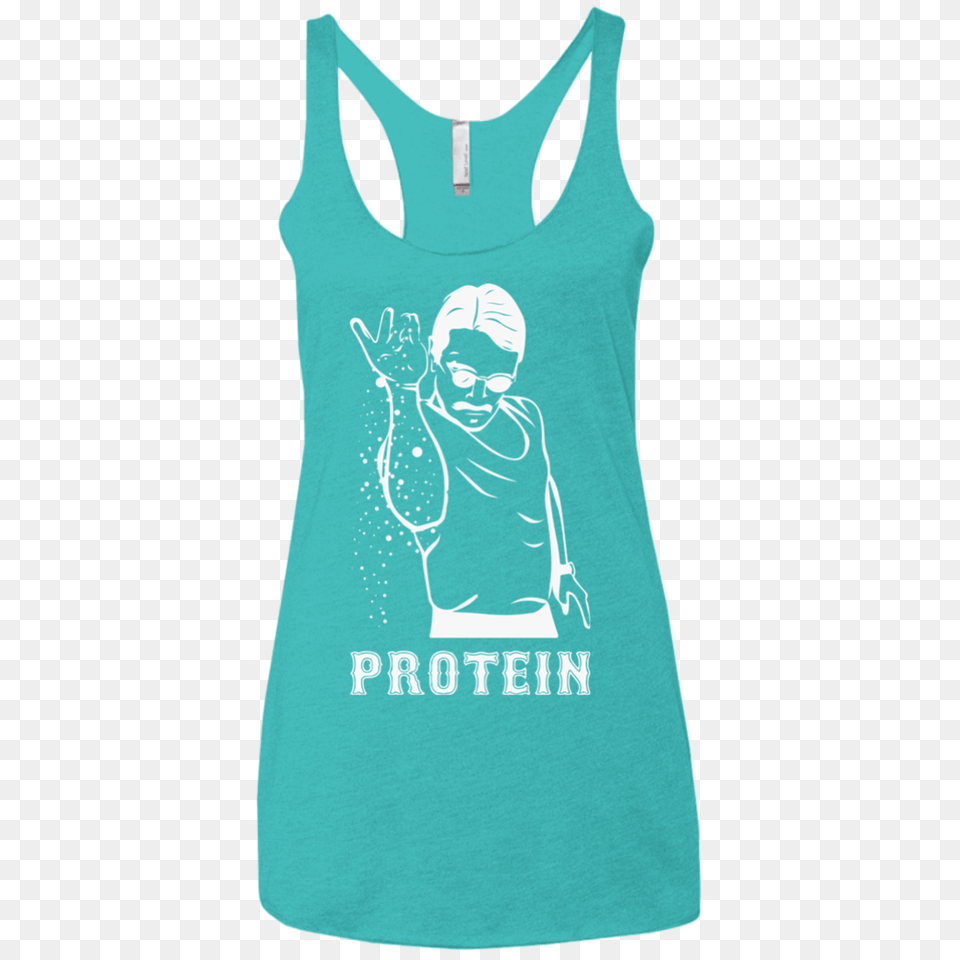 Protein Salt Bae Ladies Racerback Tank Kobra Athletics, Clothing, Tank Top, Person, Face Free Png Download