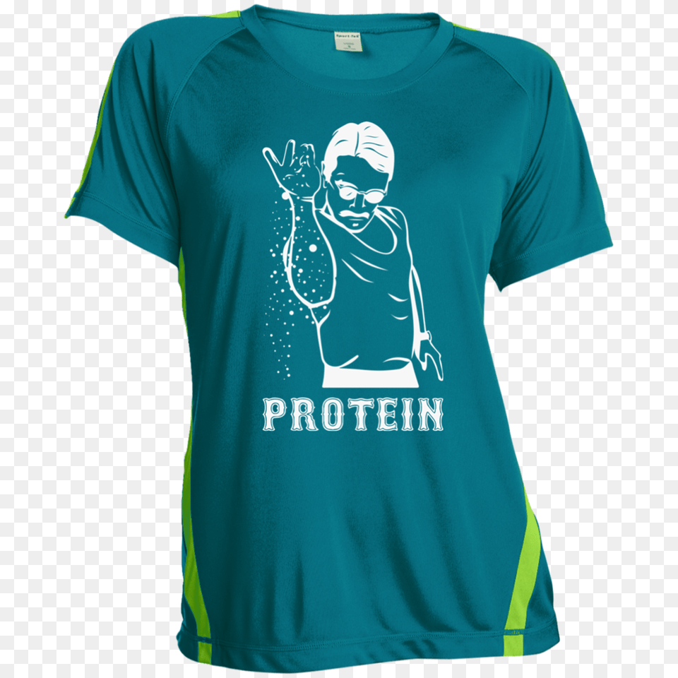 Protein Salt Bae Ladies Striped Sports T Shirt Kobra Athletics, Clothing, T-shirt, Face, Head Free Png