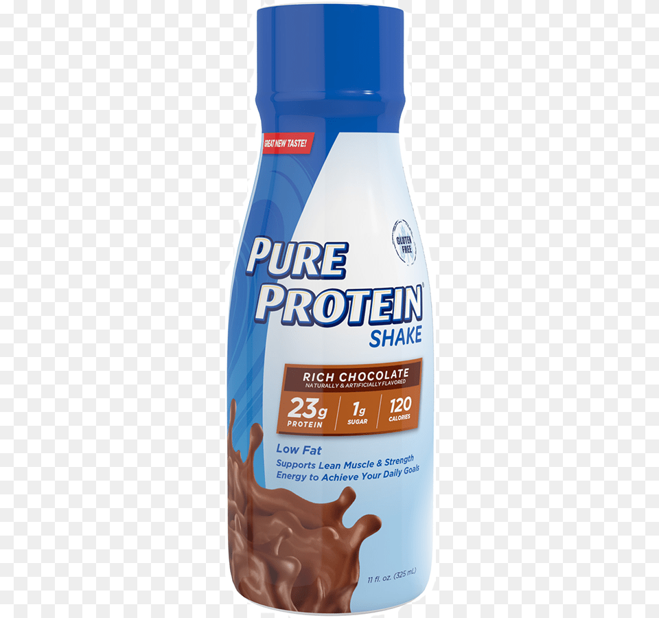 Protein Shake With Fiber Rich Chocolate Pure Protein, Bottle, Food, Ketchup, Dessert Free Png