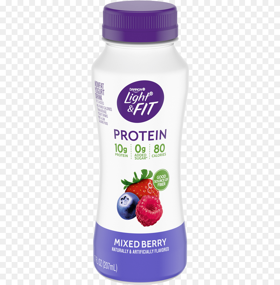 Protein Smoothies Light U0026 Fit Dannon Light Fit Yogurt Drinks, Berry, Produce, Plant, Fruit Png Image