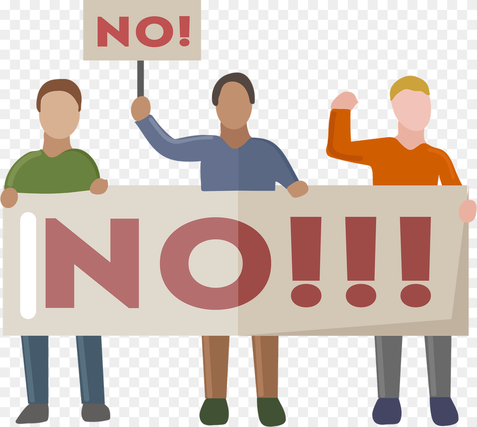 Protest Clipart, Text, Banner, Person, People Free Transparent Png