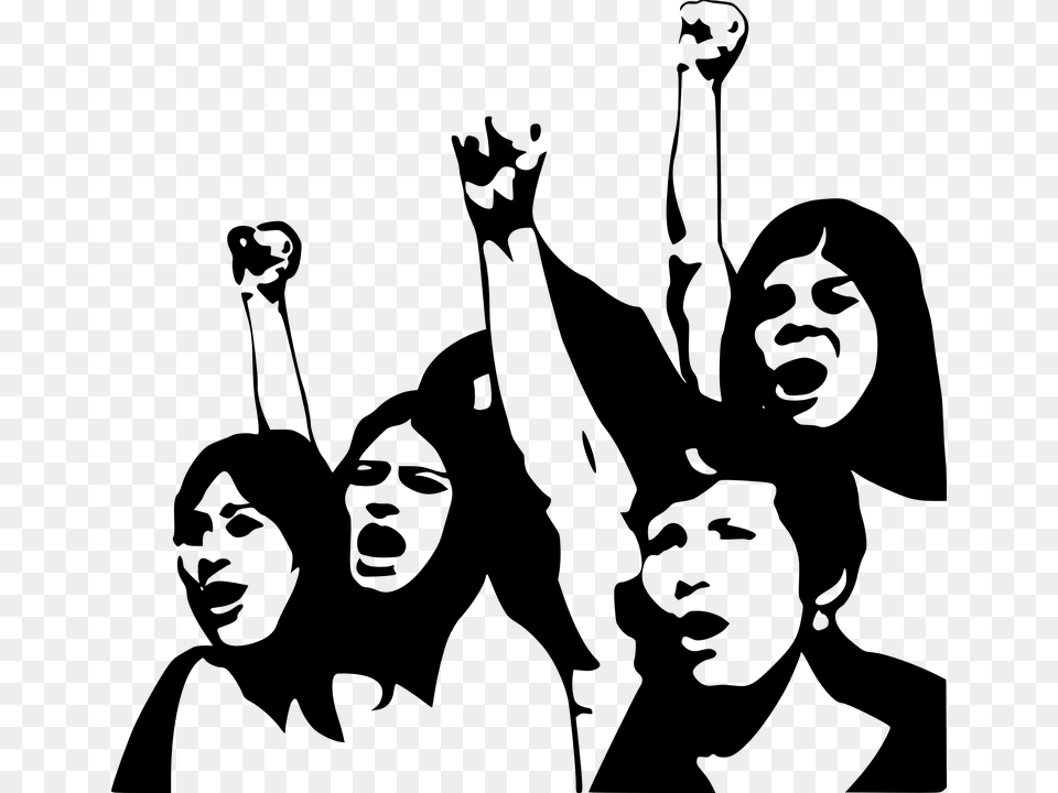 Protest Hand Human Rights Women And Violation Book, Gray Free Transparent Png