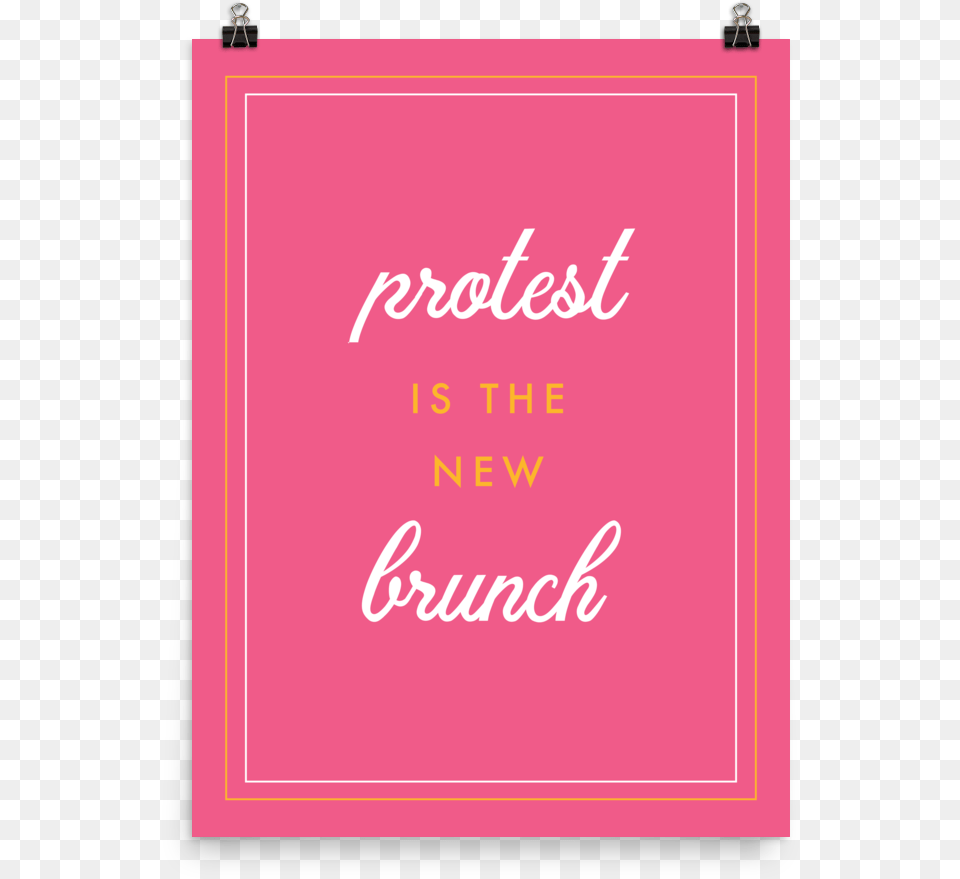 Protest Is The New Brunch, Envelope, Greeting Card, Mail, Blackboard Png Image