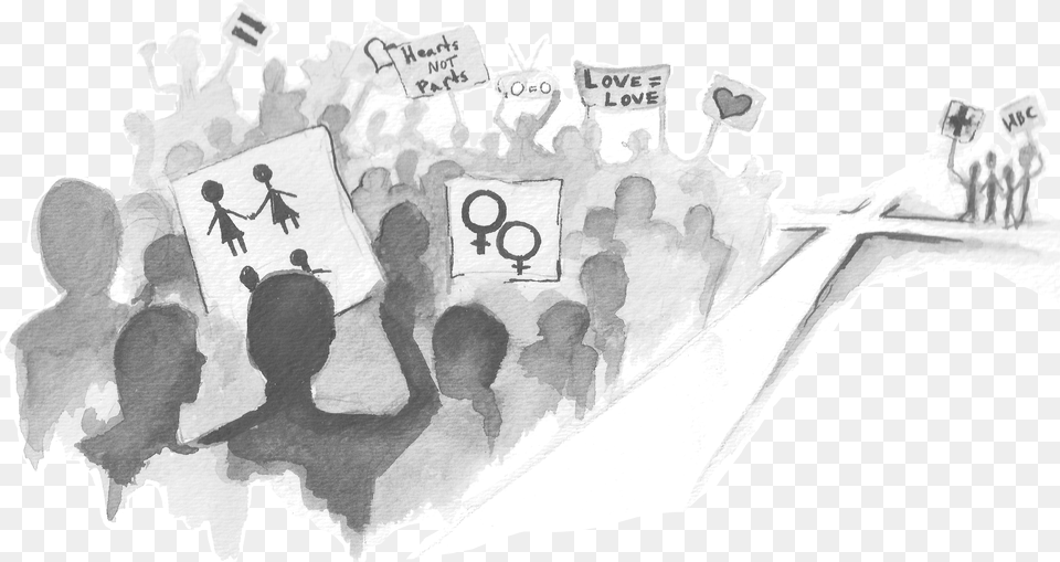 Protest People Protest Drawing Free Png Download