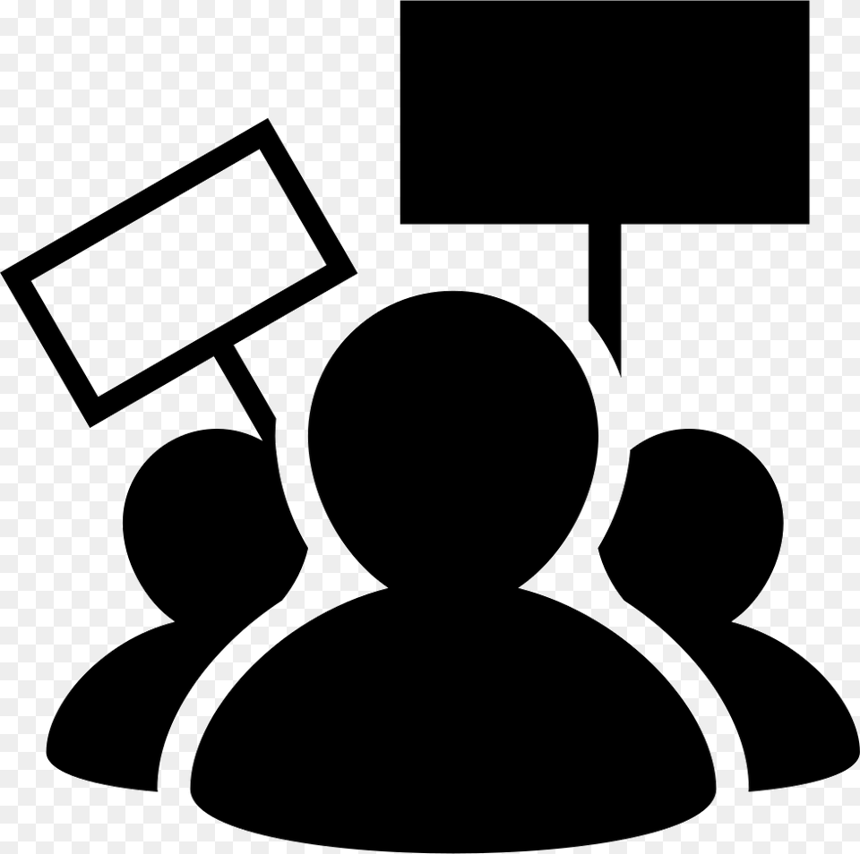 Protest Protest Icon, Silhouette, Stencil, People, Person Png Image