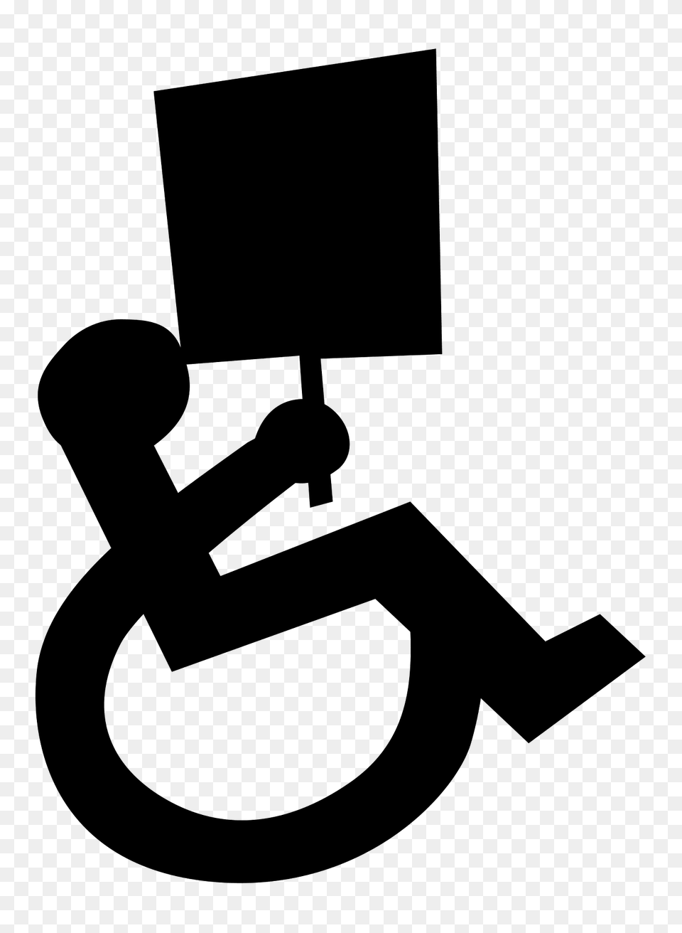 Protesting Handicapped Person Clipart, Symbol Free Png Download