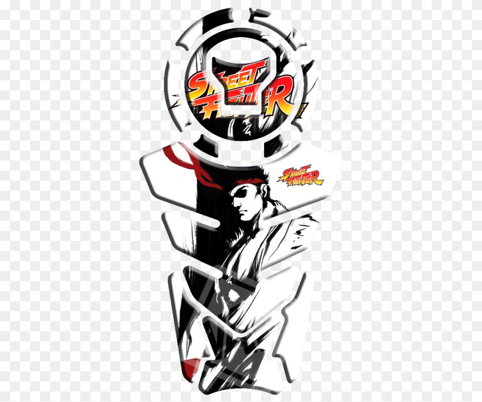 Protetor De Tanque Nova Twister Titan Bros 160 Ryu Ryu, Person, Book, Comics, Logo Free Png
