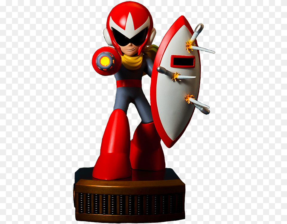 Proto Man 13 Statue Exclusive First 4 Figures Proto Man, Person, Helmet Free Png Download