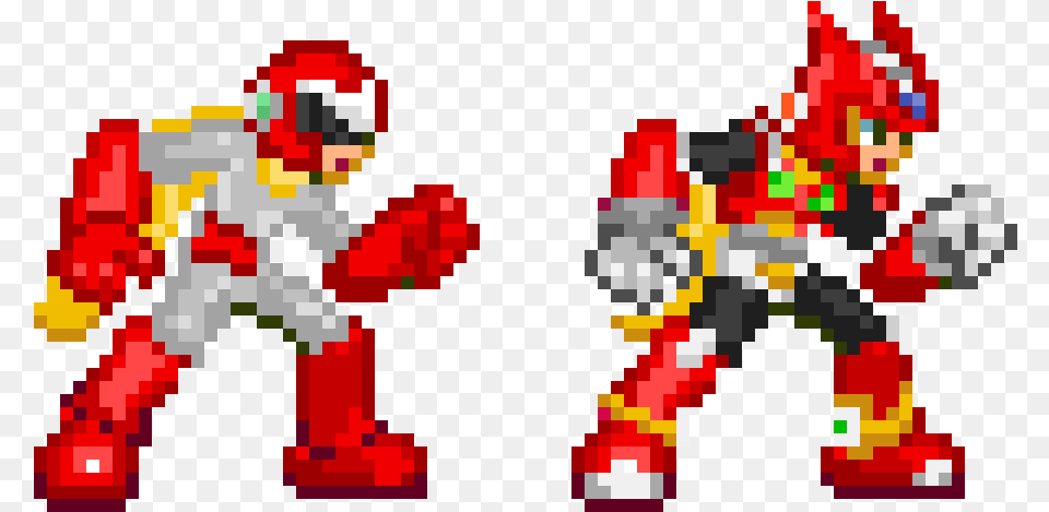 Protoman And Zero Stamps Cartoon, Dynamite, Weapon, Robot Png Image