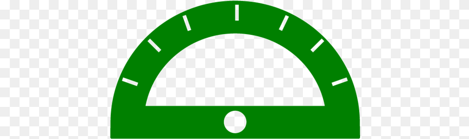Protractor Icon, Disk, Green Png Image