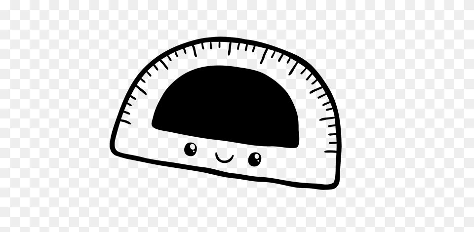 Protractor Kawaii Coloring, Clothing, Hat, Cap, Home Decor Free Transparent Png
