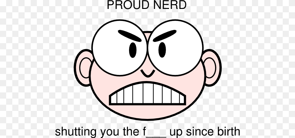 Proud Nerd Clip Art, Head, Person, Face, Animal Free Png Download