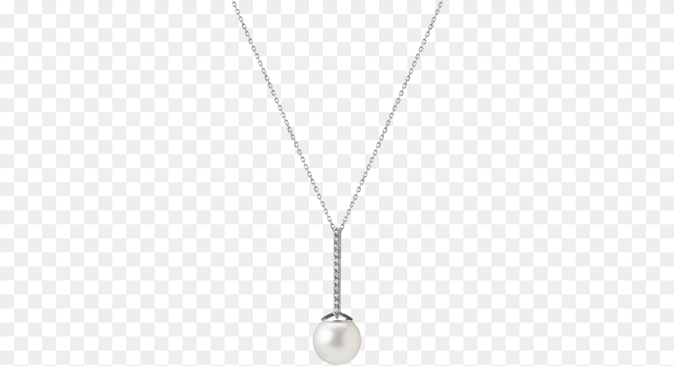 Proud Pearl Pendant With Diamonds White Gold Vermeil Colored Gold, Accessories, Jewelry, Necklace, Diamond Png
