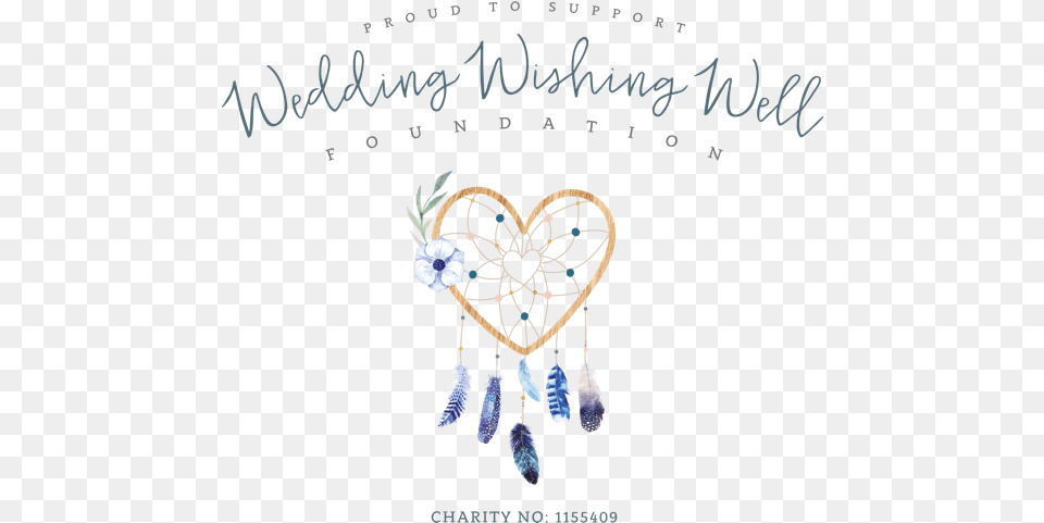 Proud To Support Logo Wedding Wishing Well Foundation, Accessories, Earring, Jewelry, Blackboard Png Image