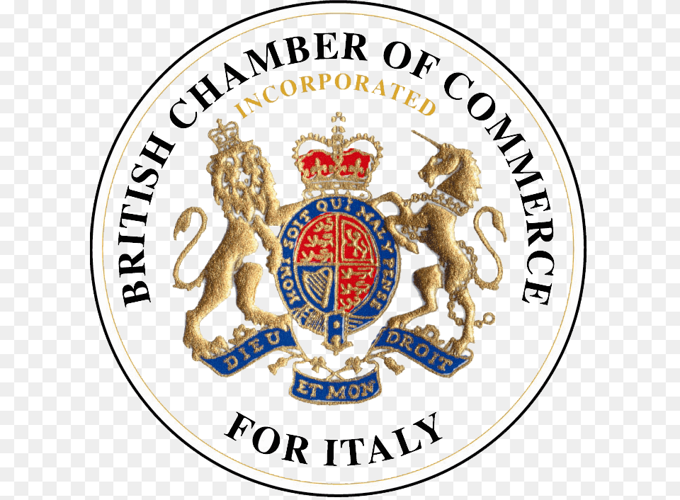 Proudly Member Of British Chamber Of Commerce For Italy, Logo, Badge, Symbol, Emblem Free Png Download