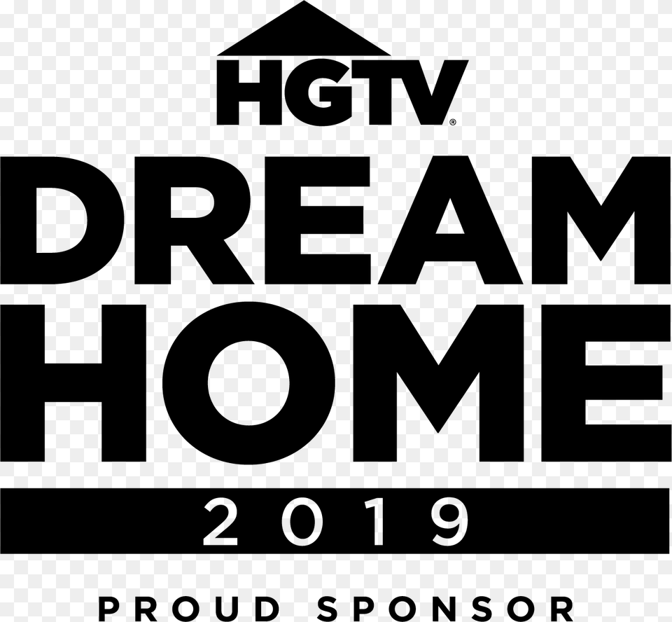 Proudsponsor Vert Black Hgtv Dream Home Logo, Stencil, Text Png Image