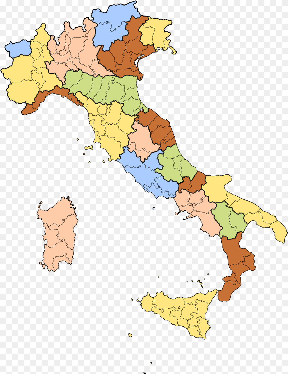 Provinces Of Italy, Chart, Map, Plot, Atlas Png