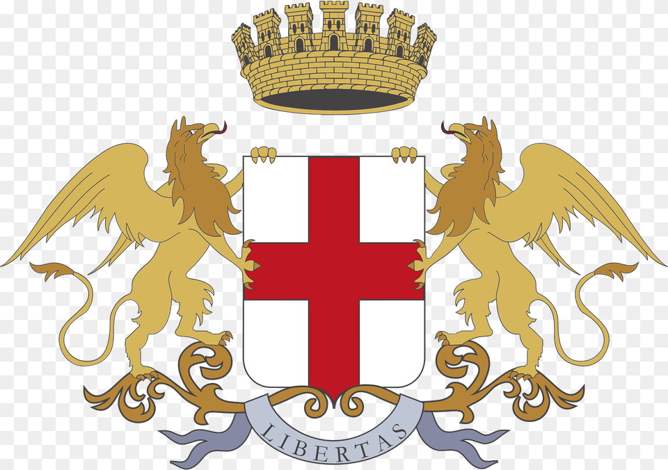 Provincia Di Genova Stemma Clipart, Emblem, Symbol Png