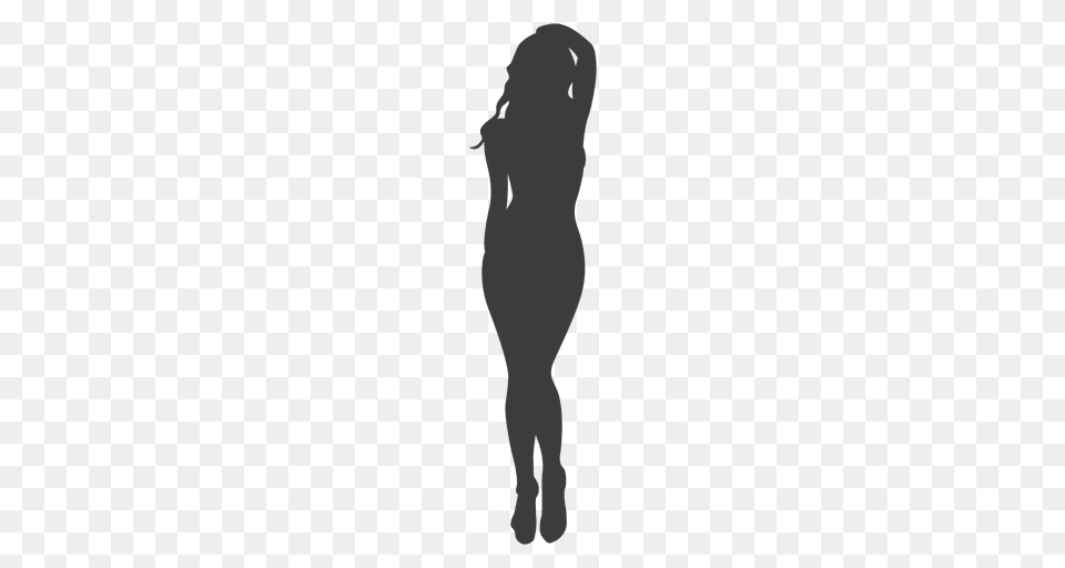 Provocative Girl Silhouette, Person, Green Free Transparent Png