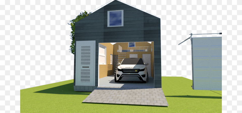 Proyecto Garajealmacn House, Garage, Indoors, Car, Transportation Free Transparent Png