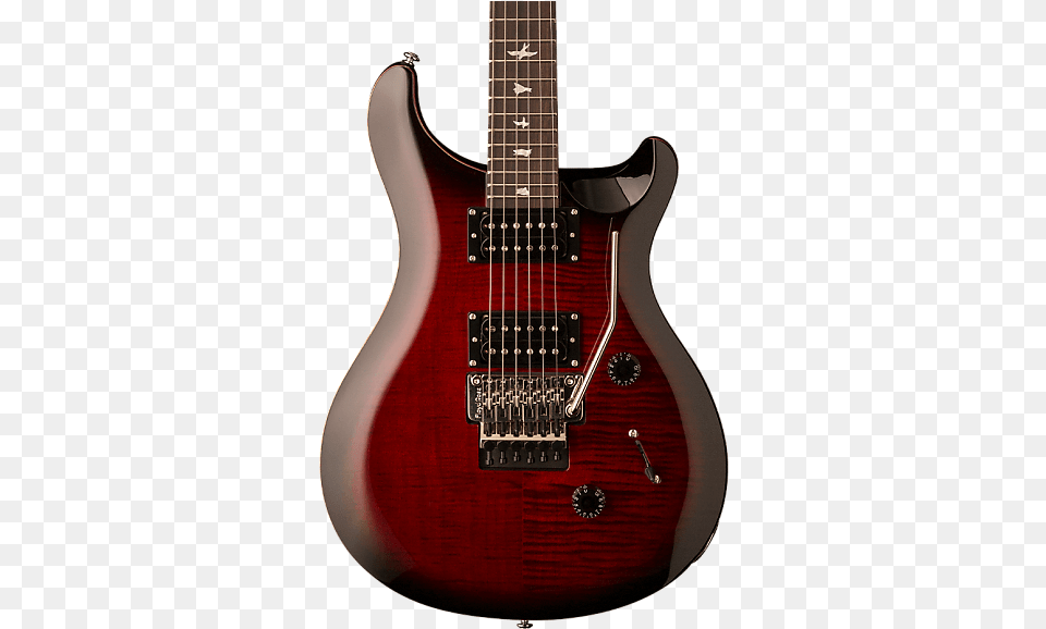 Prs Se Custom 24 Fire Red Burst, Electric Guitar, Guitar, Musical Instrument Png Image