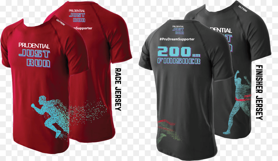 Prudential Just Run 200km Active Shirt, Clothing, T-shirt Free Png Download